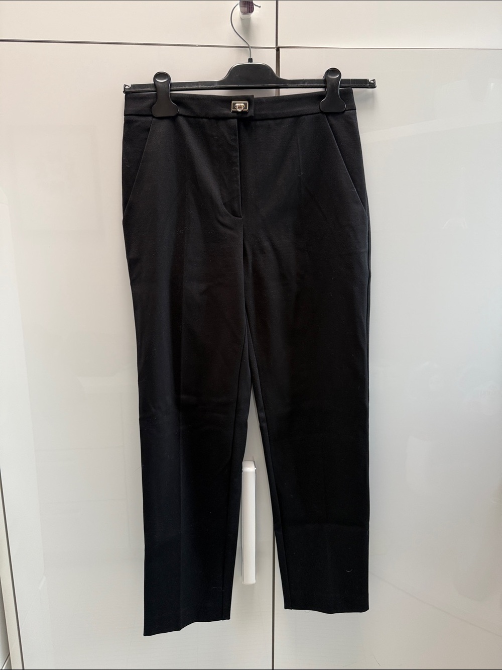 Salvatore Ferragamo.Classic Black Tailored Dress Pants. Size 40 Authentic